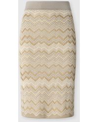 Missoni - Chevron Wool And Viscose Mini Skirt - Lyst