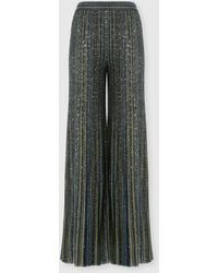 Missoni - Ribbed Palazzo Trousers With Sequins - Lyst