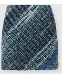 Missoni - Wool-Blend Check Mini Skirt - Lyst