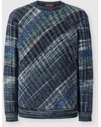 Missoni - Wool-Blend Pullover With Macro-Check Pattern - Lyst