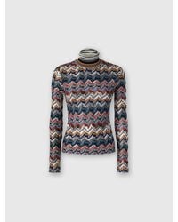 Missoni - Slim Fit High-Neck Sweater - Lyst