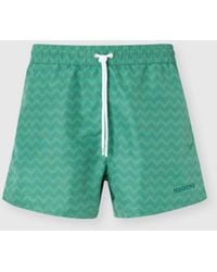 Missoni - Mid-Length Swim Shorts With Tone-On-Tone Zigzag Print - Lyst