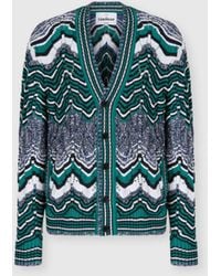 Missoni - Striped Cotton-Blend Cardigan - Lyst