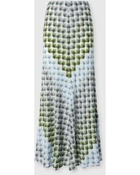 Missoni - Long Viscose Lamé Skirt With Lace Motif - Lyst