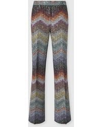 Missoni - Caperdoni Wide Leg Sequin Trousers - Lyst