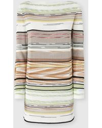 Missoni - Flame-Striped Viscose Mini Dress With Boat Neck - Lyst