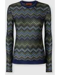 Missoni - Long-Sleeve Viscose Sweater With Snake Motif - Lyst
