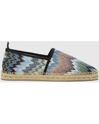 Missoni - Espadrilles Da Uomo, Uomo, Blu & Grigio, Taglia - Lyst