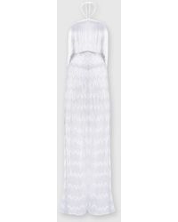 Missoni - Zig Zag Lamé Viscose Jumpsuit With Fringes - Lyst