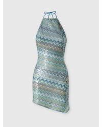 Missoni - Abito Copricostume Corto Asimmetrico - Lyst