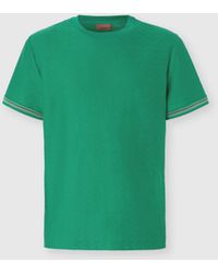 Missoni - Crew-Neck Cotton Jacquard T-Shirt With Tone-On-Tone Zigzag Design - Lyst