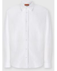 Missoni - Cotton Jacquard Shirt With Tone-On-Tone Zigzag Pattern - Lyst