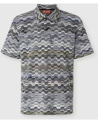 Missoni - Cotton Polo Shirt With Raschel Knit And Greek Motif - Lyst