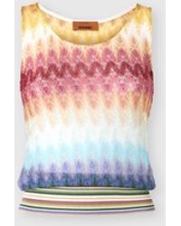 Missoni - Sleeveless Dégradé Viscose Top - Lyst