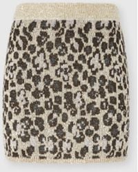 Missoni - Animal-Jacquard Knit Mini Skirt With Sequins - Lyst