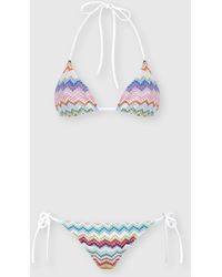 Missoni - Triangle Bikini - Lyst