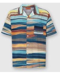 Missoni - Bowling-Shirt Mit Zick-Zack-Print Und Brusttasche, Herren, Größe - Lyst