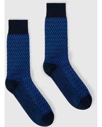 Missoni - Mid-Length Cotton-Blend Socks With Zigzag Pattern - Lyst