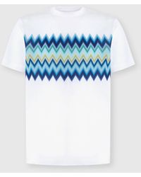 Missoni - Short Sleeve T-Shirt With Zigzag Insert - Lyst