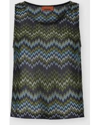 Missoni - Sleeveless Viscose Top With Snake Motif - Lyst