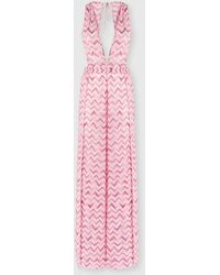 Missoni - Viscose-Blend Tulle Jumpsuit With Slub Zigzag - Lyst