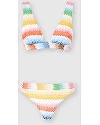 Missoni - Bralette Bikini With Dégradé Zigzag Pattern - Lyst
