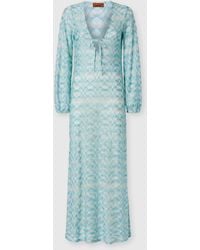 Missoni - Long-Sleeved Cover-Up Dress - Lyst