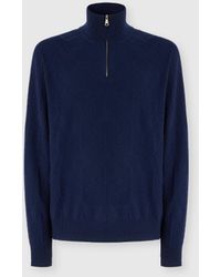 Missoni - Half-Zip Sweater With Tone-On-Tone Zigzag Pattern - Lyst