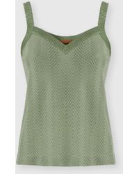 Missoni - Sleeveless Zigzag Knit Top - Lyst