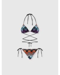Missoni - Bikini With Customizable Ties And Zig Zag Pattern - Lyst