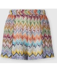Missoni - Viscose Lamé Cover-Up Shorts - Lyst