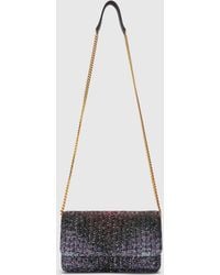 Missoni - Leather And Canvas Wallet On Chain - Lyst