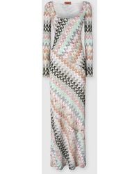 Missoni - Viscose And Cotton Gown With Round Neck - Lyst