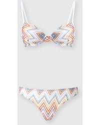 Missoni - Zig Zag Printed Fabric Bikini With Balconette Top - Lyst