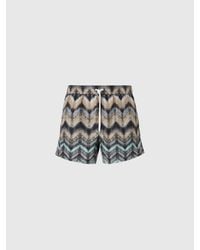 Missoni - Boxer Mare Stampa Zig Zag Effetto Aerografo, Uomo, Taglia - Lyst