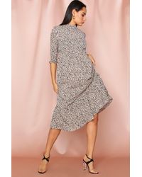 jigsaw leopard print ruffle dress