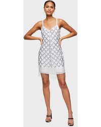 aztec beaded midi dress