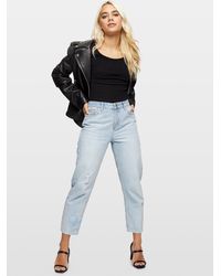 Miss Selfridge Petite Black Short Sleeved Scoop Back Bodysuit