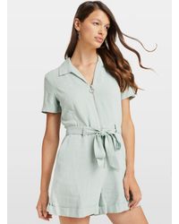 Women's Miss Selfridge Playsuits On Sale Lyst Miss Selfridge UTILITY PLAYSUIT Jumpsuit cream