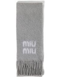 Miu Miu - Wool And Mohair Scarf - Lyst
