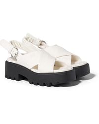 Miu Miu - Gabardine Sandals - Lyst