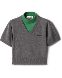Miu Miu - Cashmere Turtleneck Sweater - Lyst
