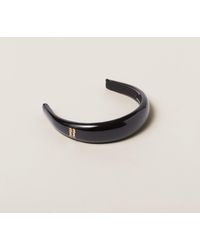 Miu Miu - Embellished Patent Leather Headband - Lyst