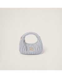 Miu Miu - Wander Matelassé Nappa Leather Hobo Mini-bag - Lyst