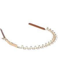 Miu Miu - Metal And Leather Headband - Lyst