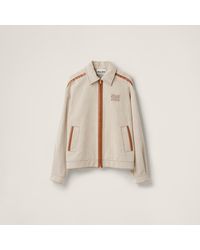 Miu Miu - Jacquard Canvas Blouson Jacket - Lyst