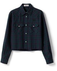 Miu Miu - Plaid Shirt - Lyst