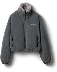 Miu Miu - Fleece Down Jacket - Lyst