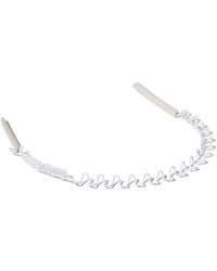 Miu Miu - Metal And Leather Headband - Lyst
