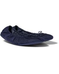 Miu Miu - Foldable Technical Fabric Ballerinas - Lyst